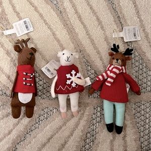 Felt fabric Christmas Ornaments | 3 pcs